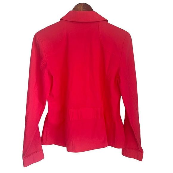 Bellissima pink women’s long sleeve snap closure 2 small pockets jacket size 6 - Picture 2 of 11